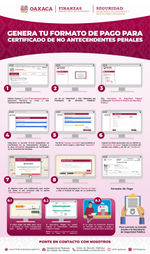 Procedimiento para generar el formato de pago del certificado de antecedentes no penales