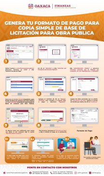 Procedimiento para generar el formato de pago de la copia simple de bases de licitación para obra pública